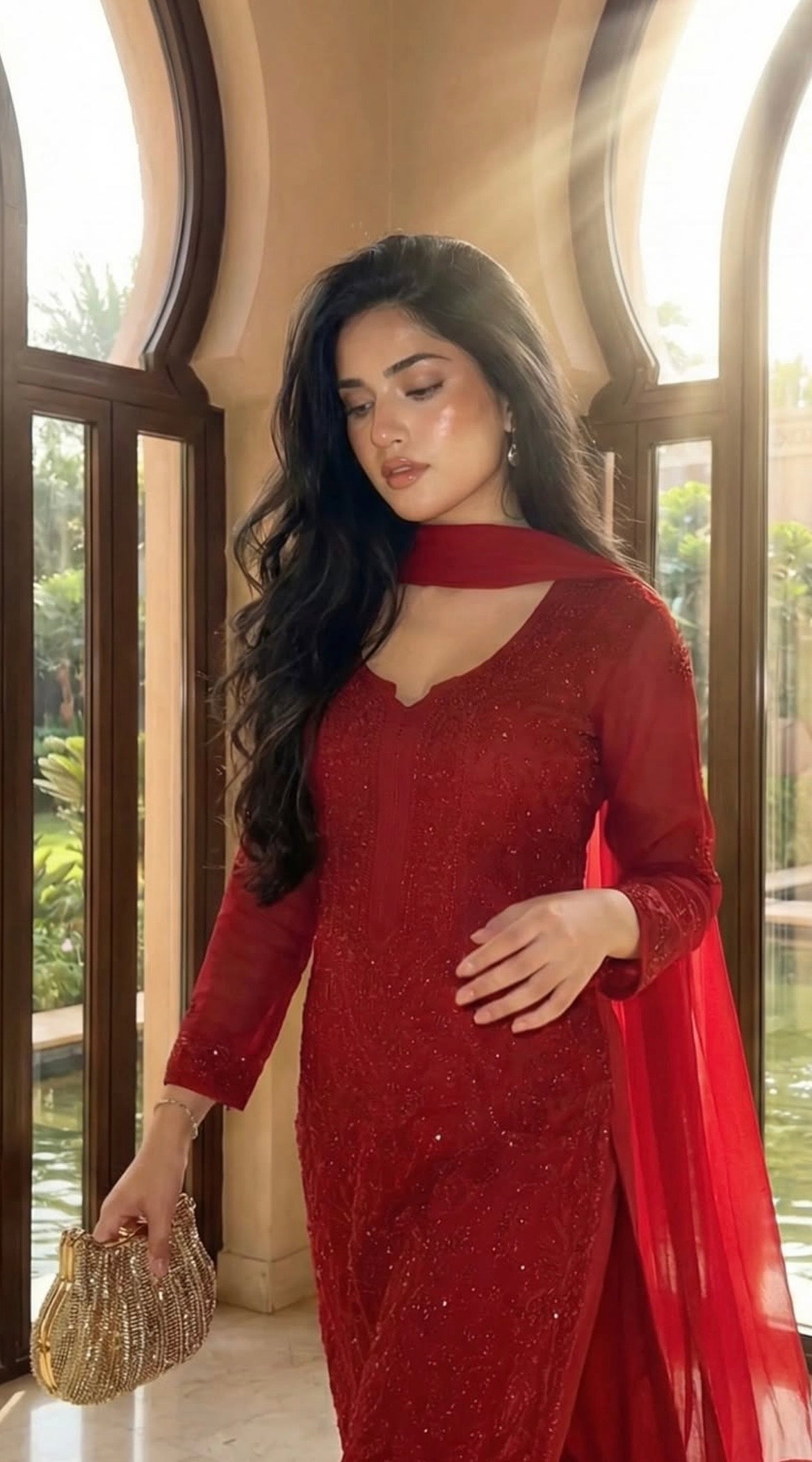 RED BRIDAL Suit Set