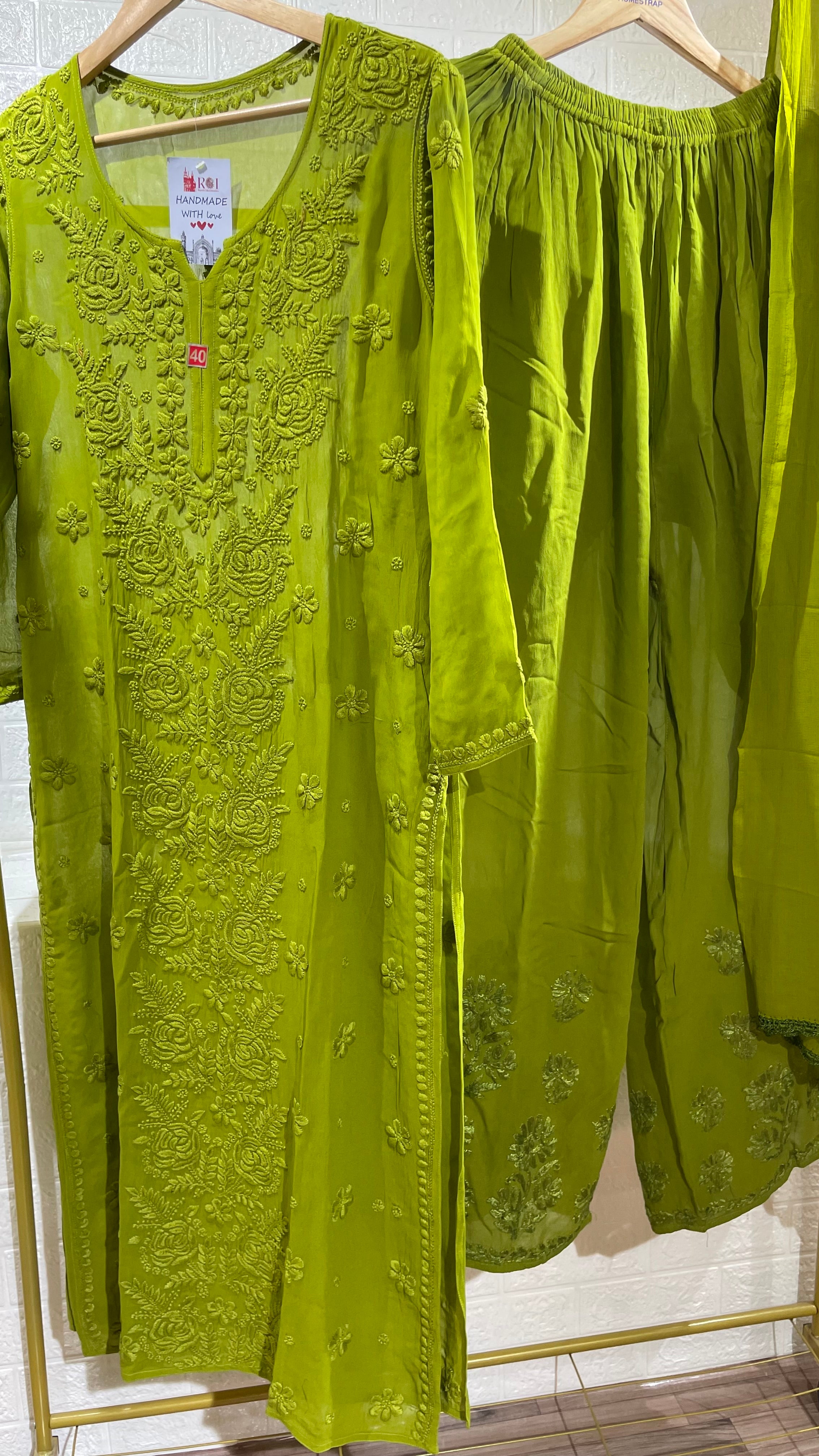 Olive Green Rose Set