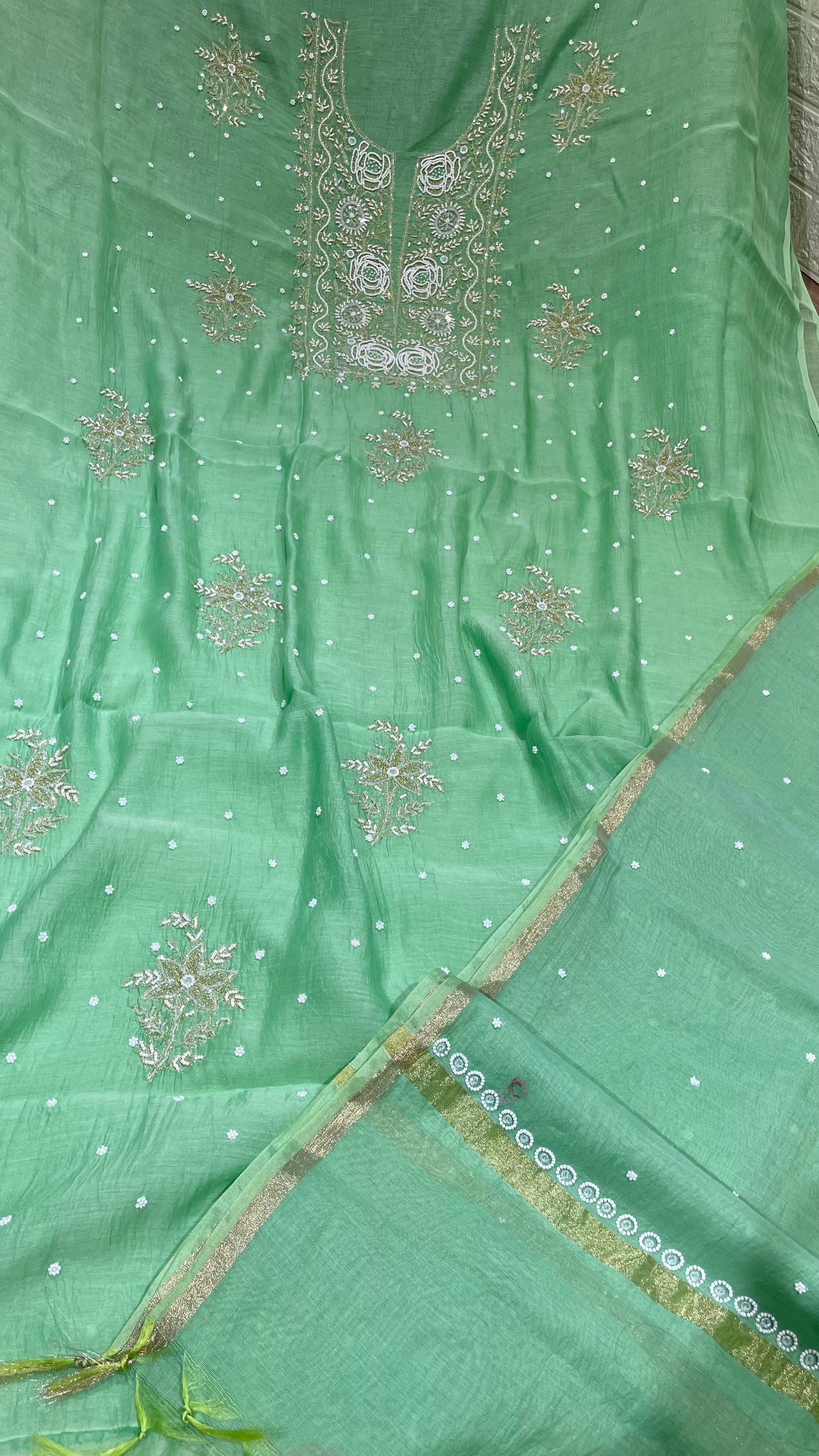 Mul Chanderi Suits