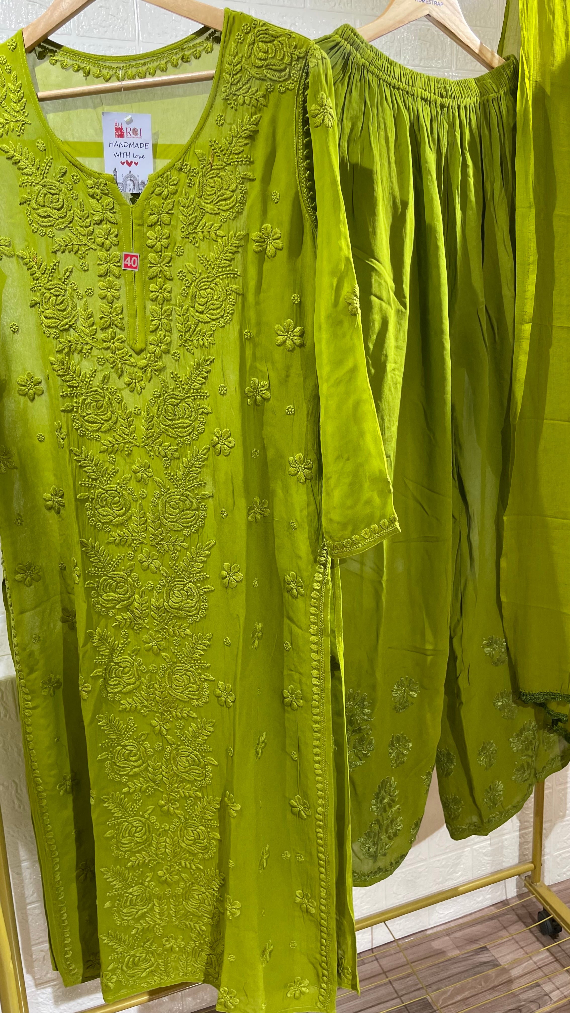 Olive Green Rose Set