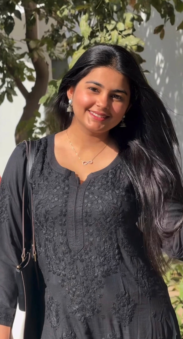 Classic Black Kurti
