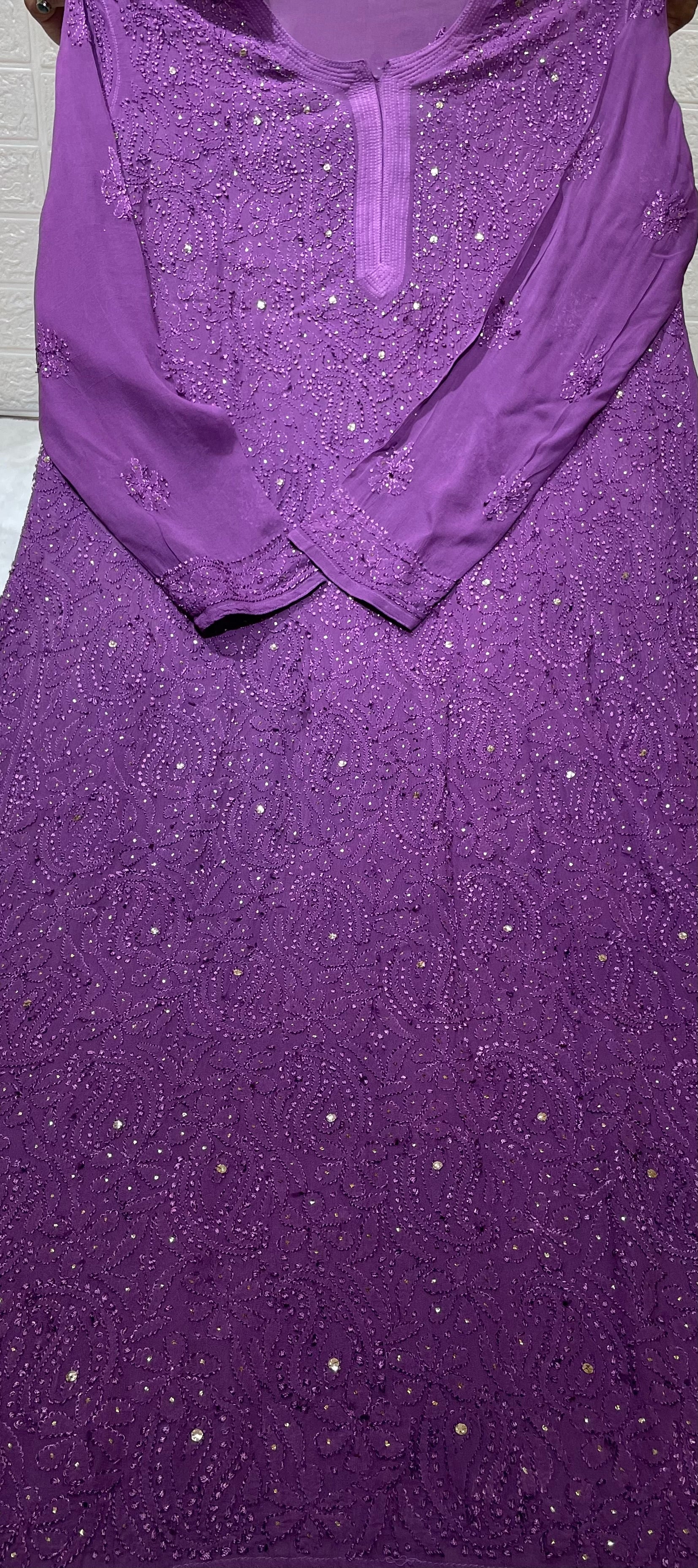 Resham Jaal Mukaish Kurtis
