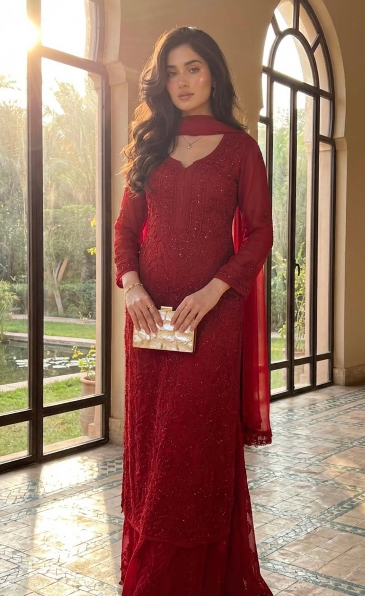 RED BRIDAL Suit Set