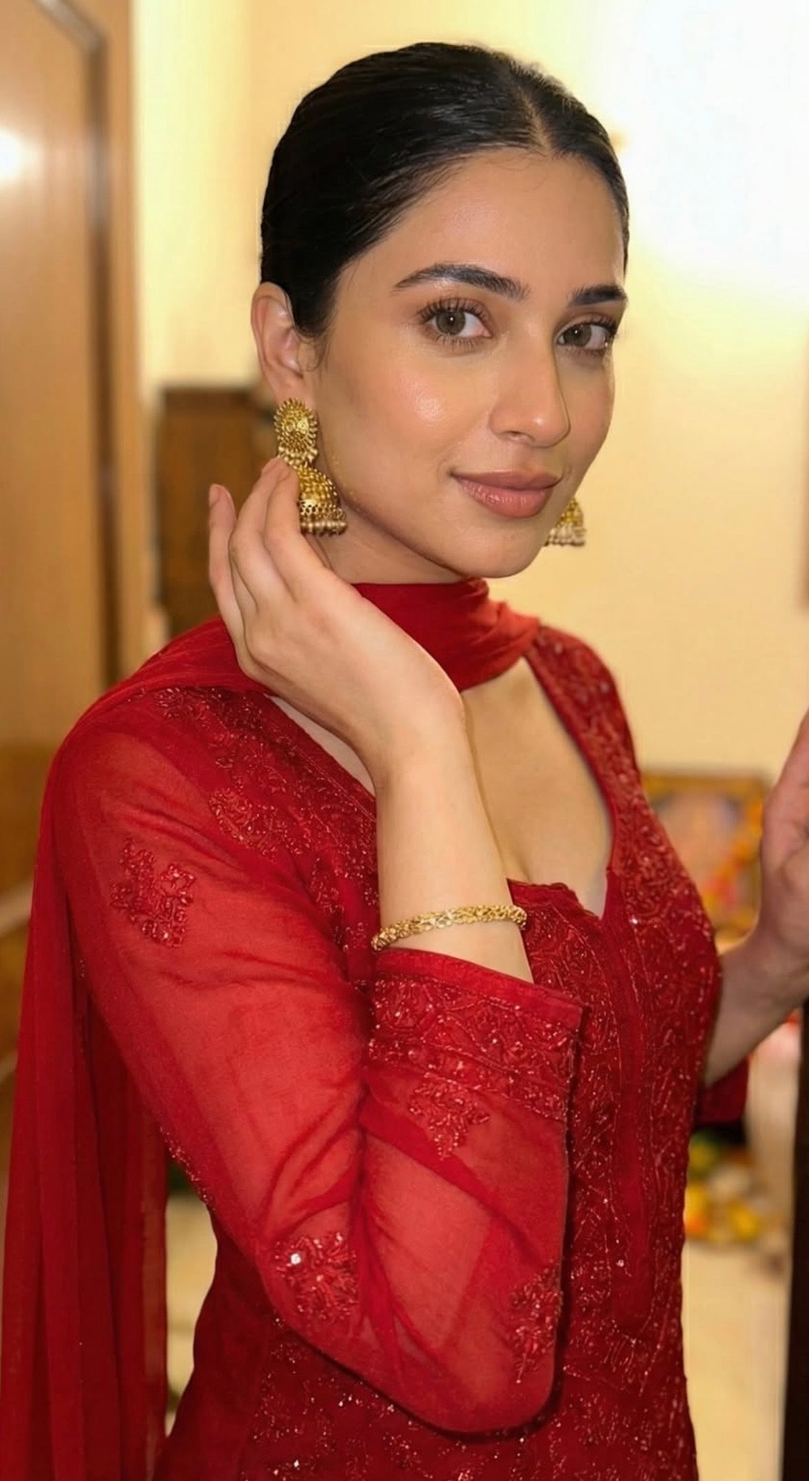 RED BRIDAL Suit Set