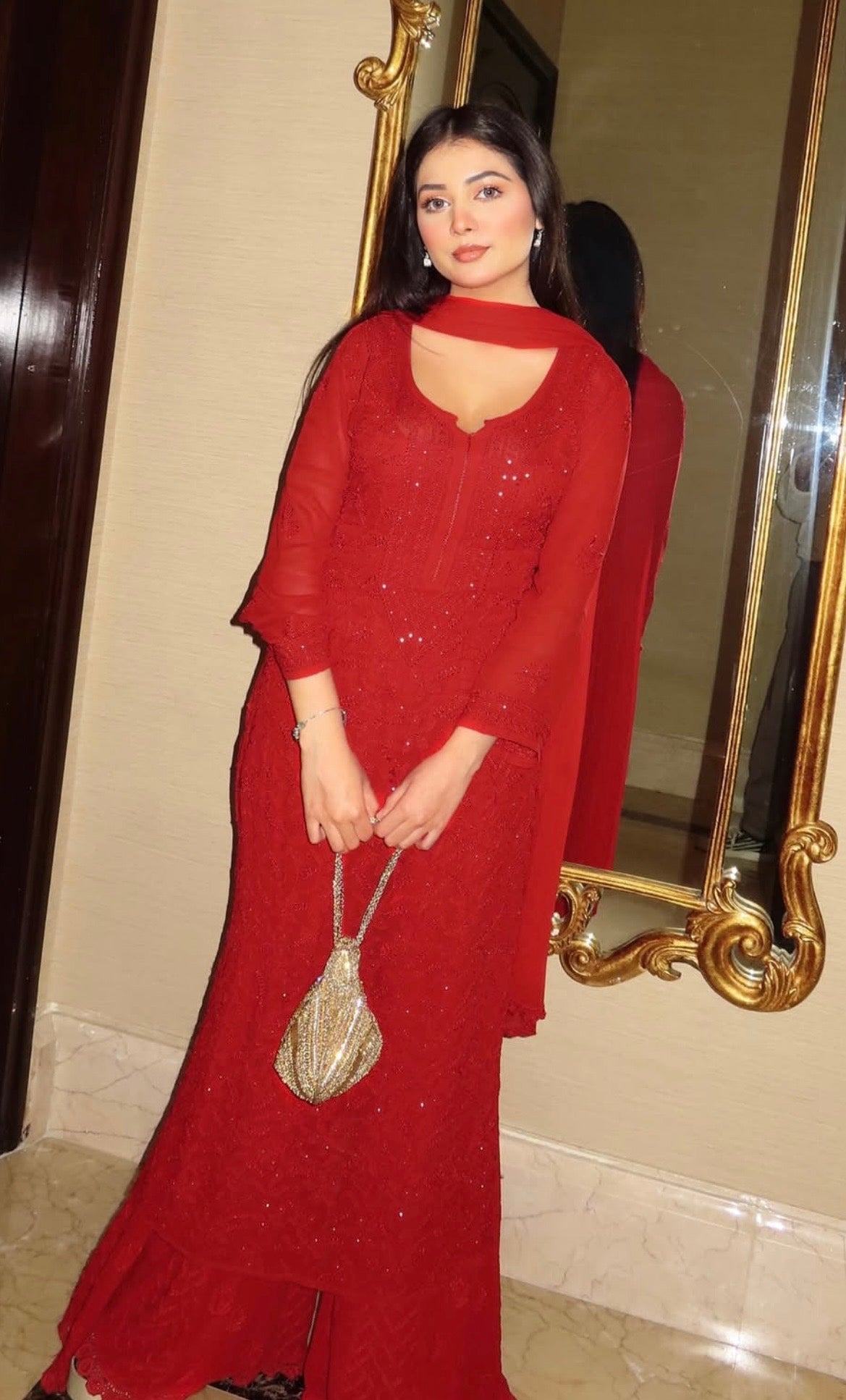 RED BRIDAL Suit Set