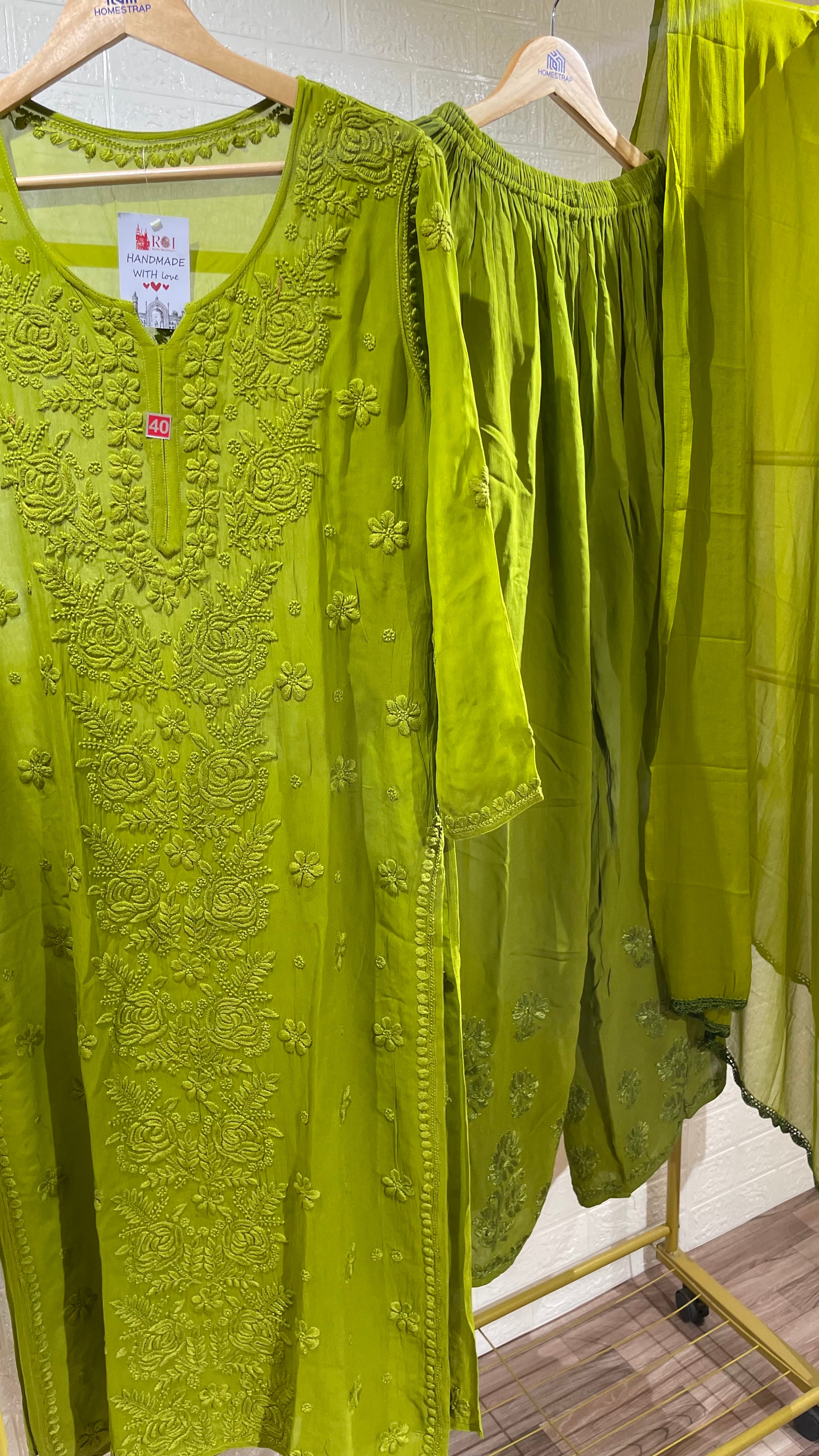 Olive Green Rose Set