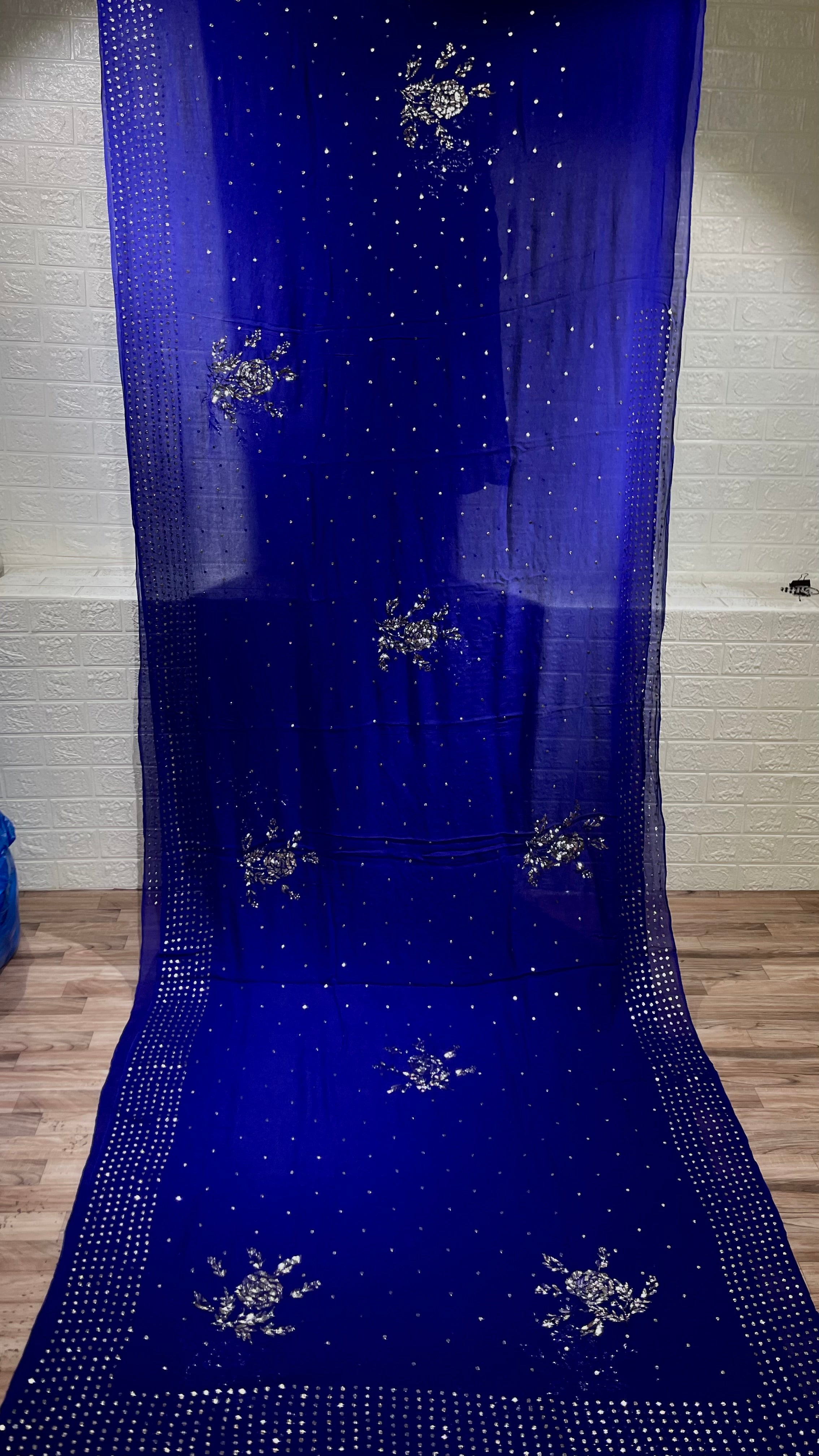 Royal Pitta Work Saree