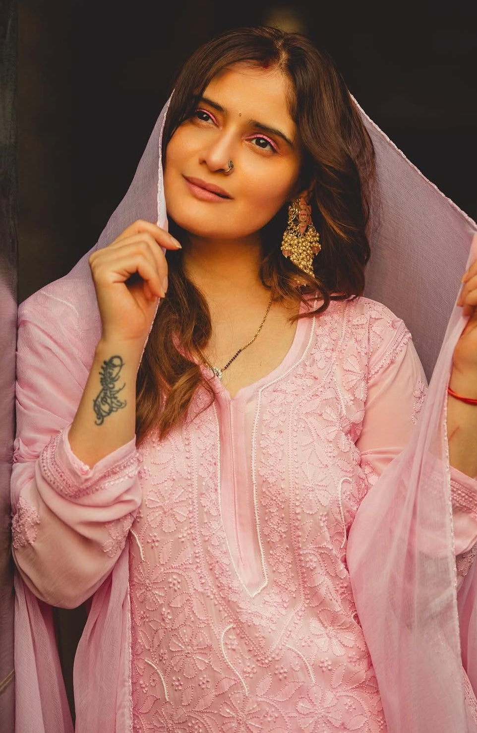 Aaliya Pale Pink Suit Set