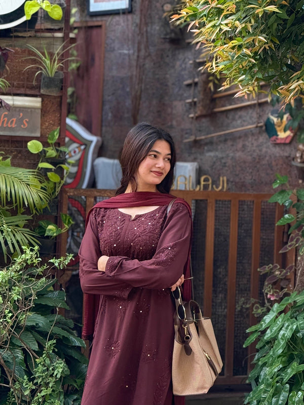 NIDA Mocha Brown suit set