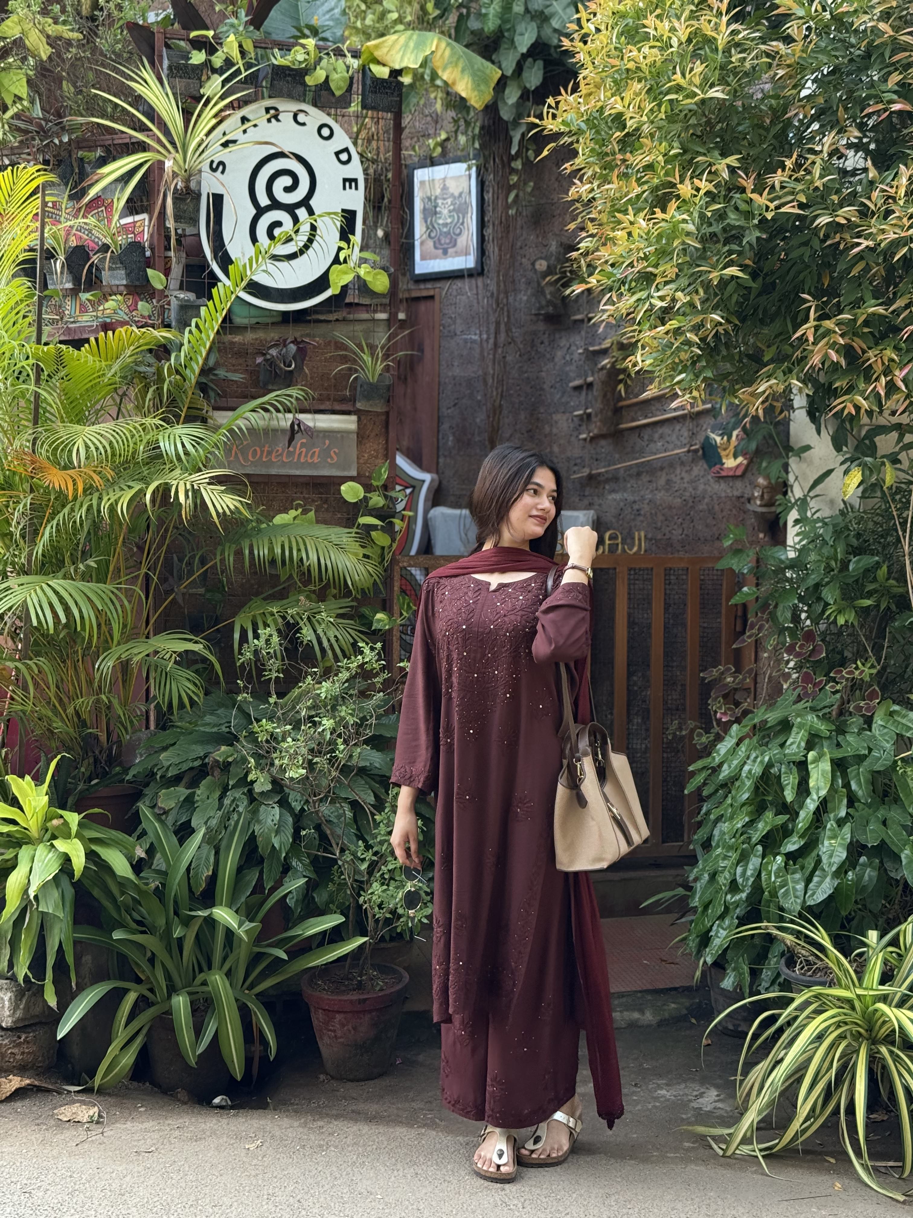 NIDA Mocha Brown suit set