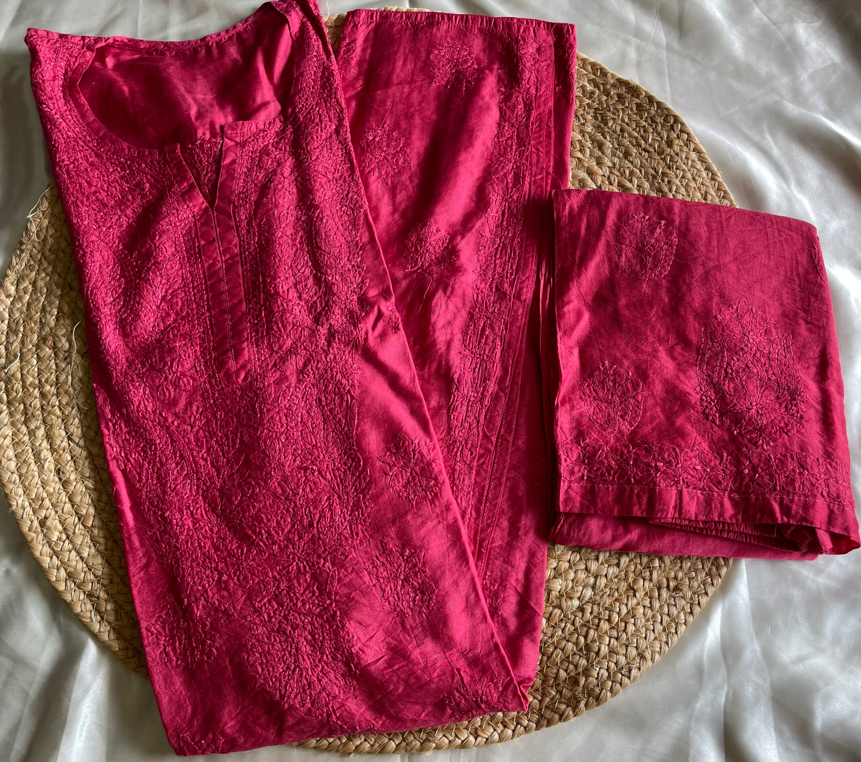 Classic Chanderi Bakhiya Suit Sets