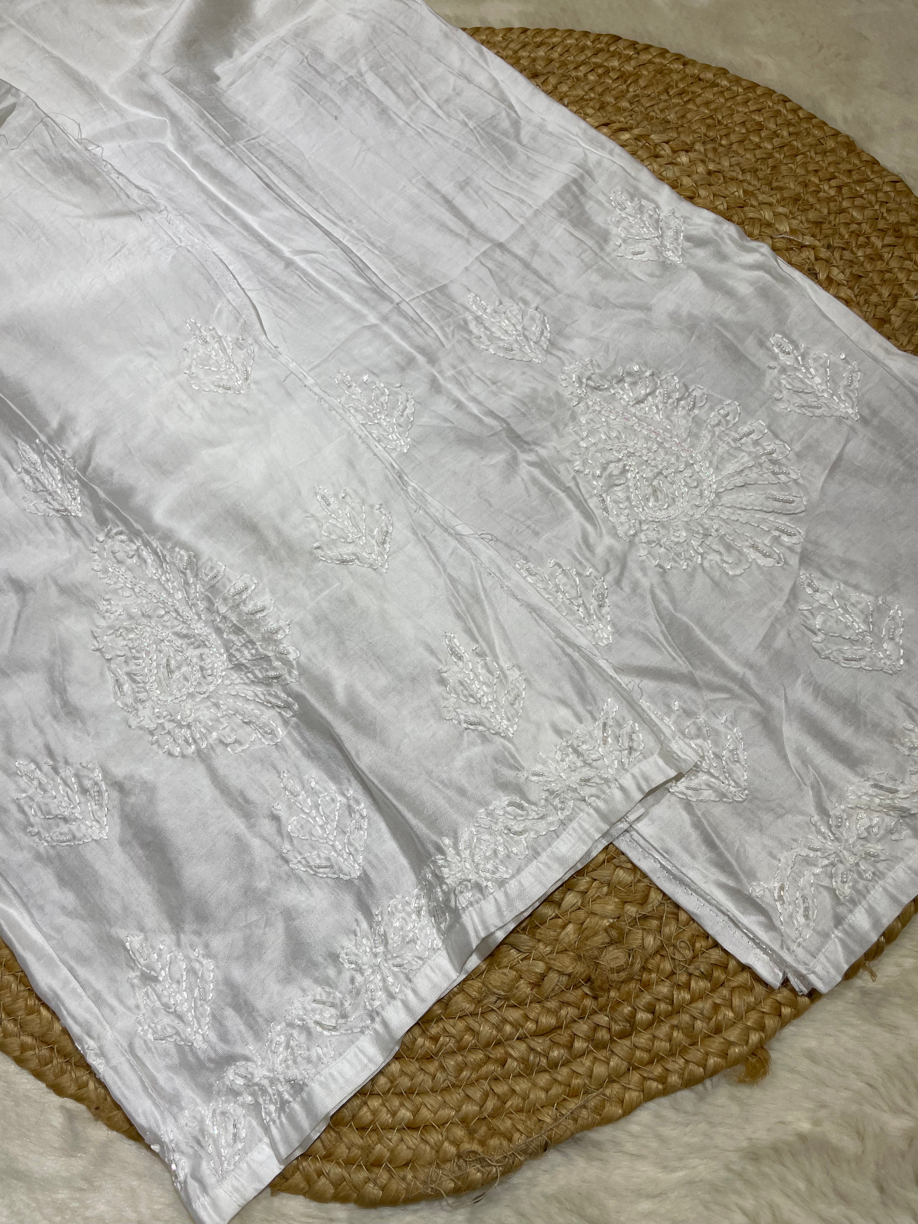 Pearl Chanderi Bakhiya Palazzo