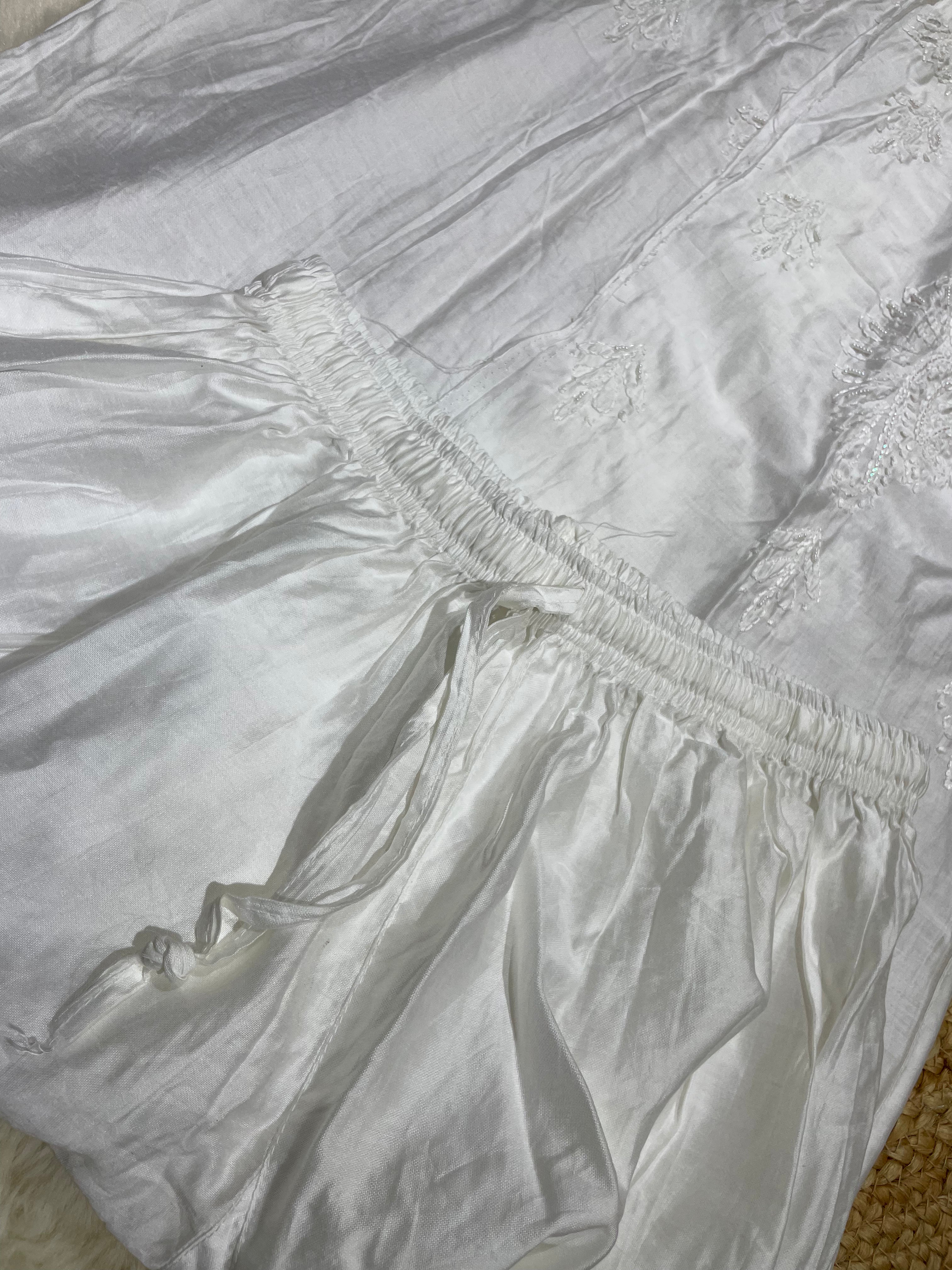 Pearl Chanderi Bakhiya Palazzo