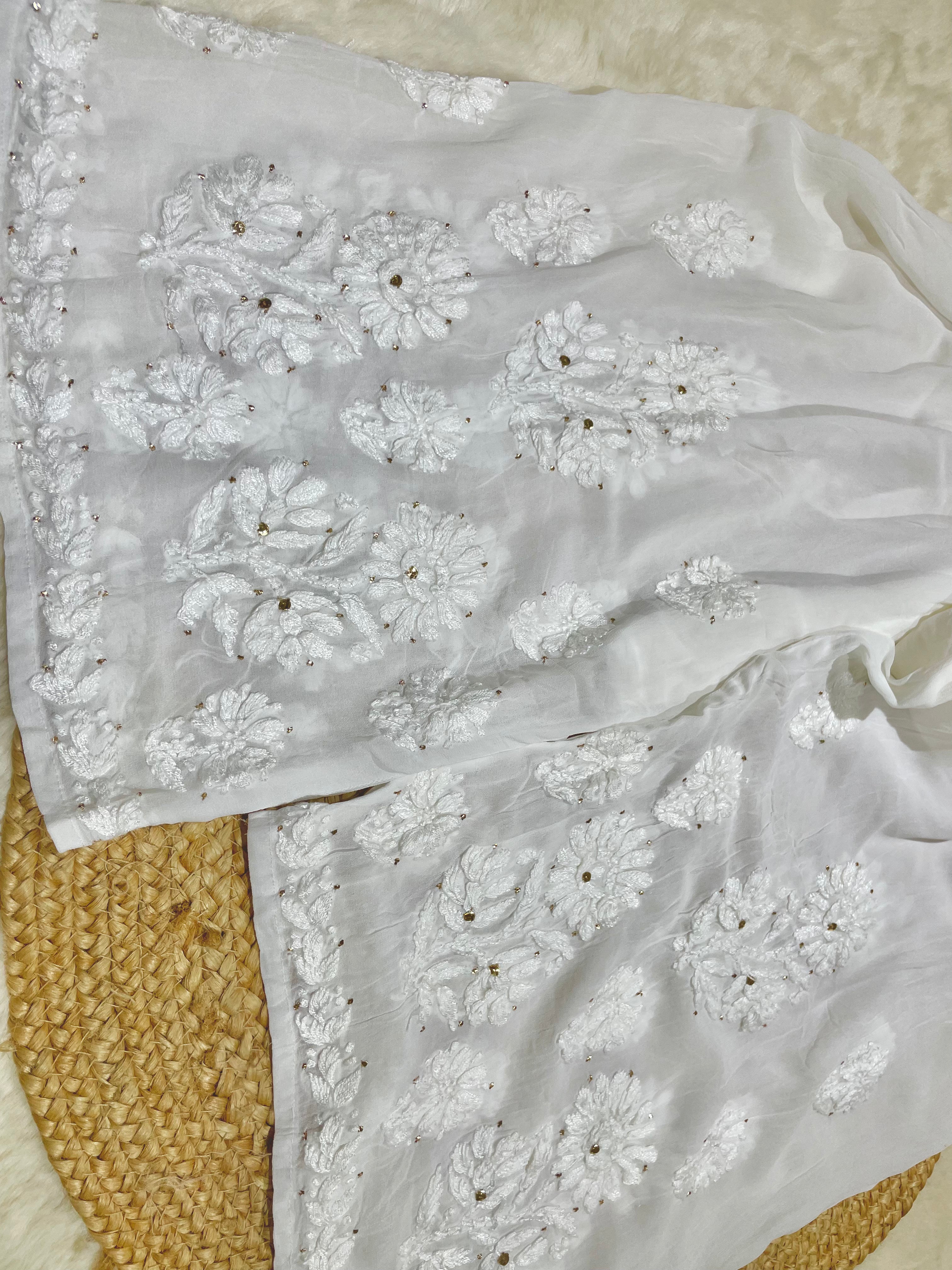 Viscose 3D Mukaish palazzo