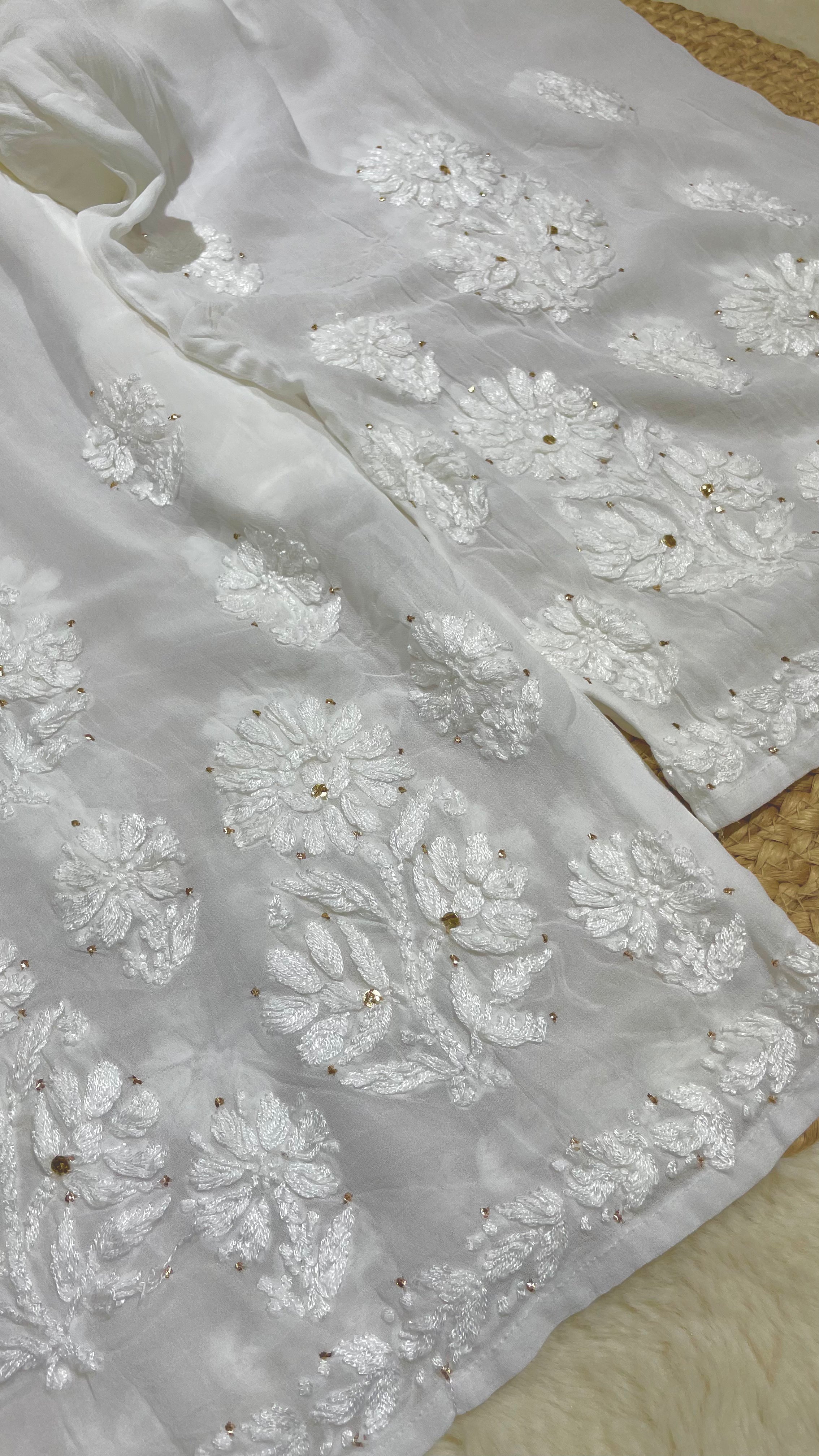 Viscose 3D Mukaish palazzo