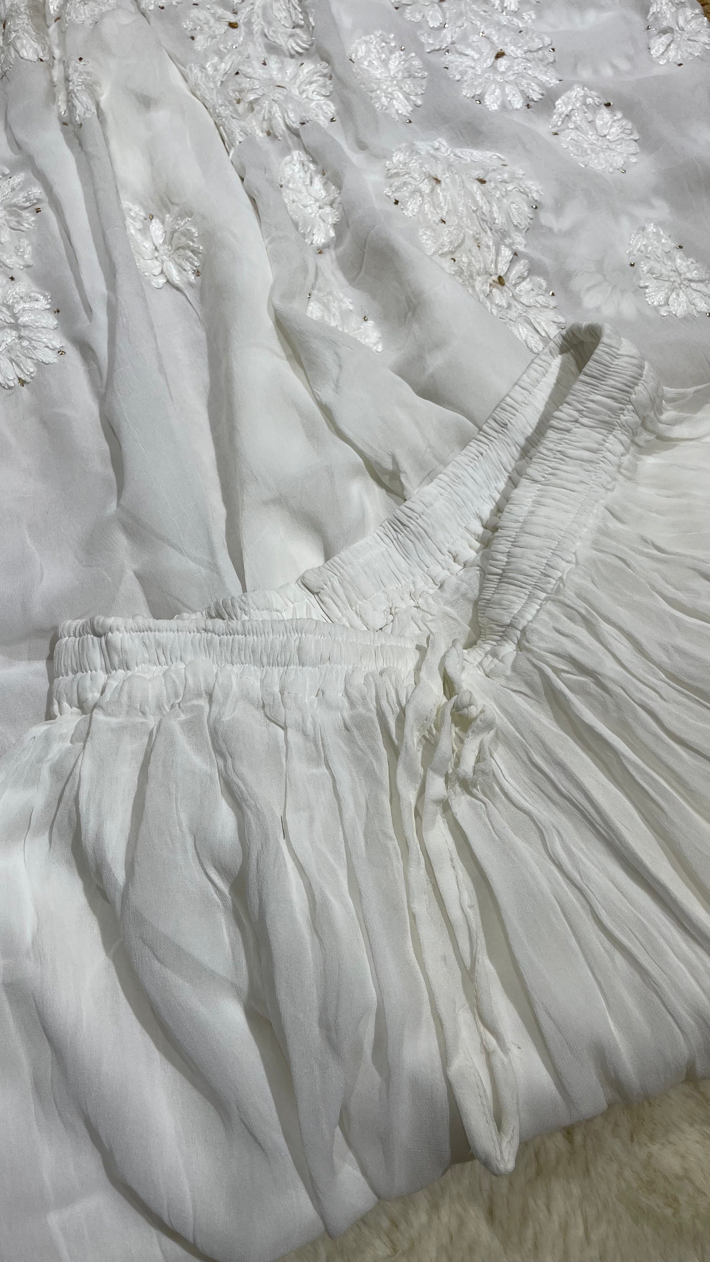 Viscose 3D Mukaish palazzo