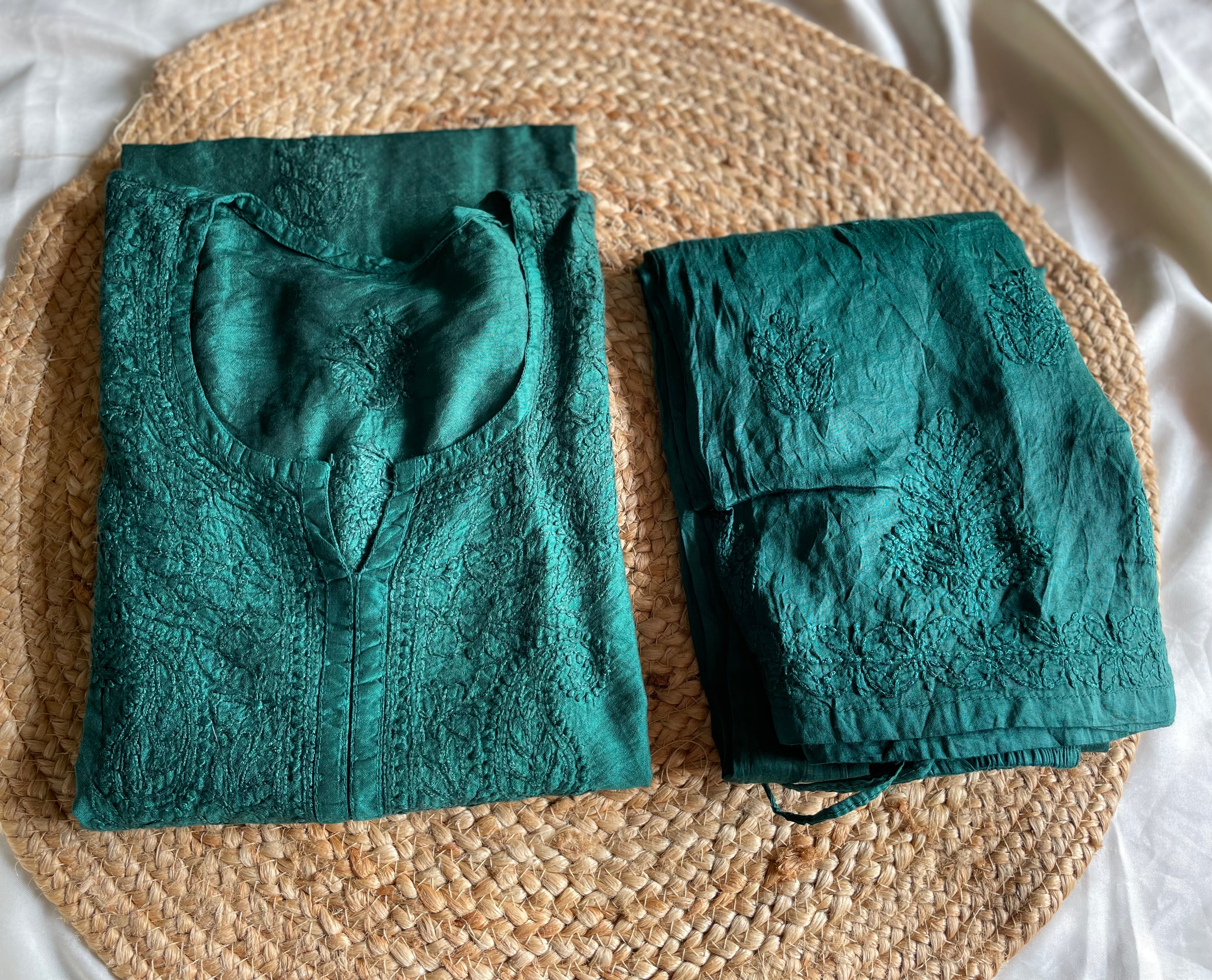 Classic Chanderi Bakhiya Suit Sets