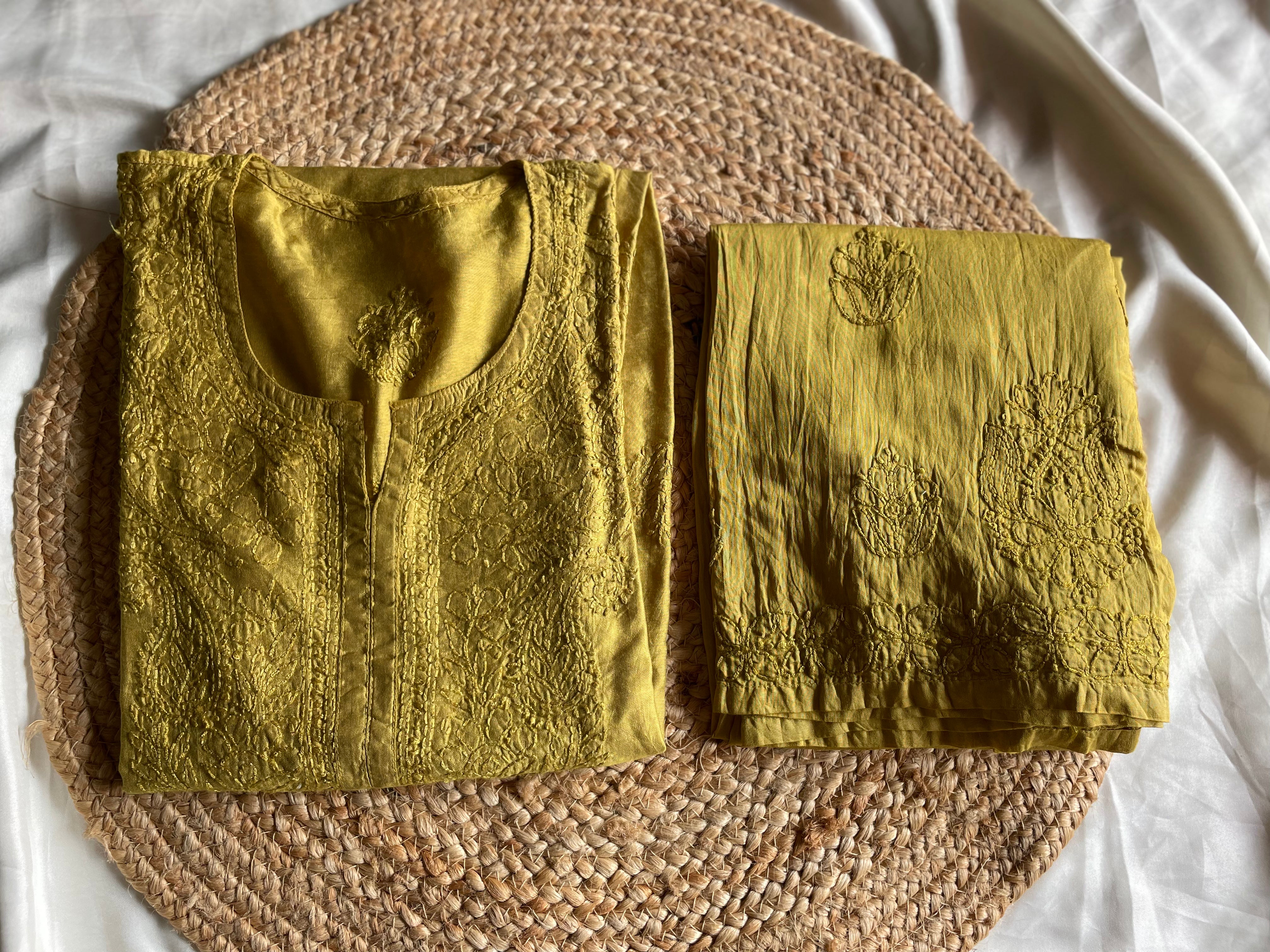 Classic Chanderi Bakhiya Suit Sets