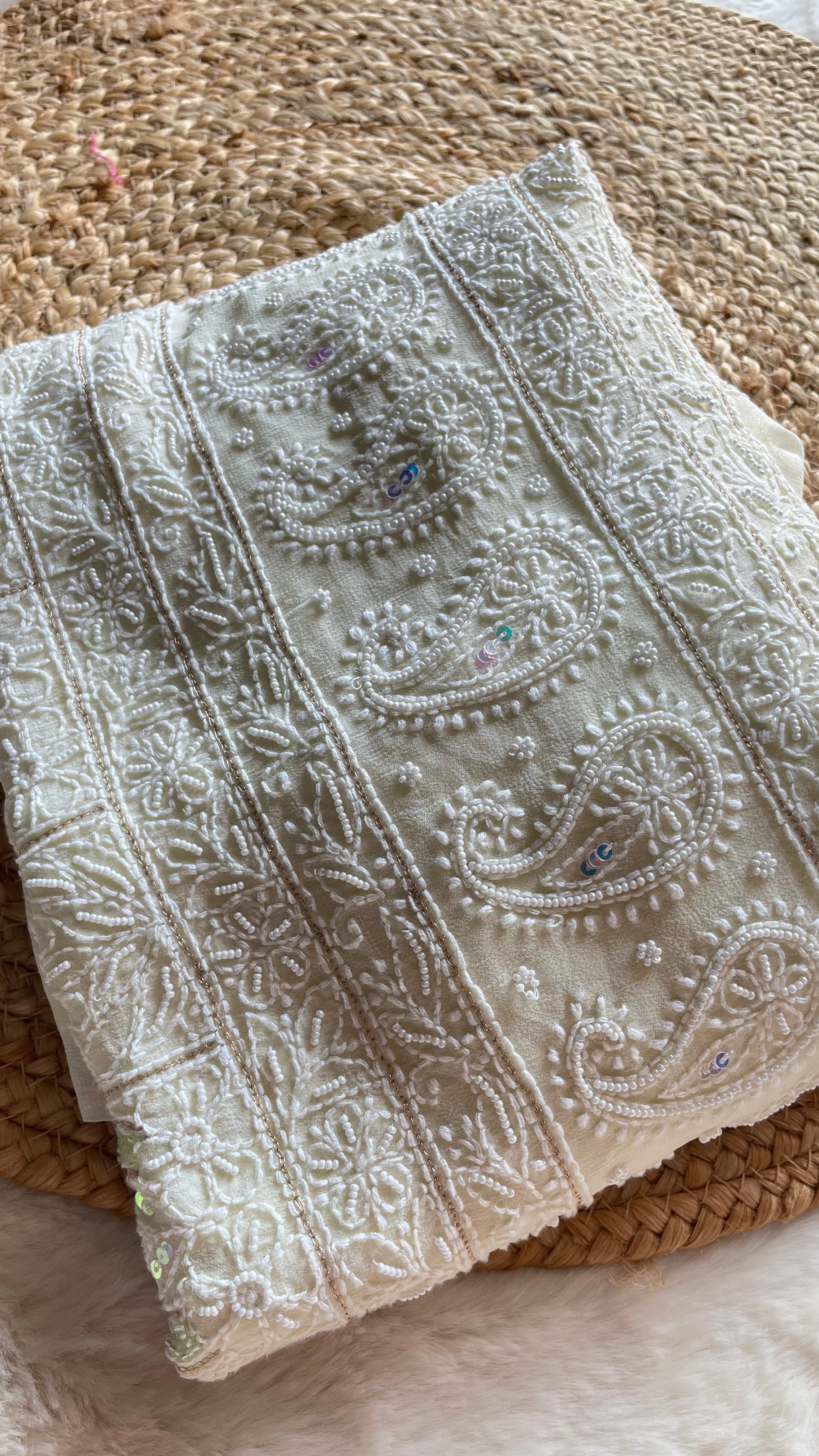 Aayat lemon unstitched suit