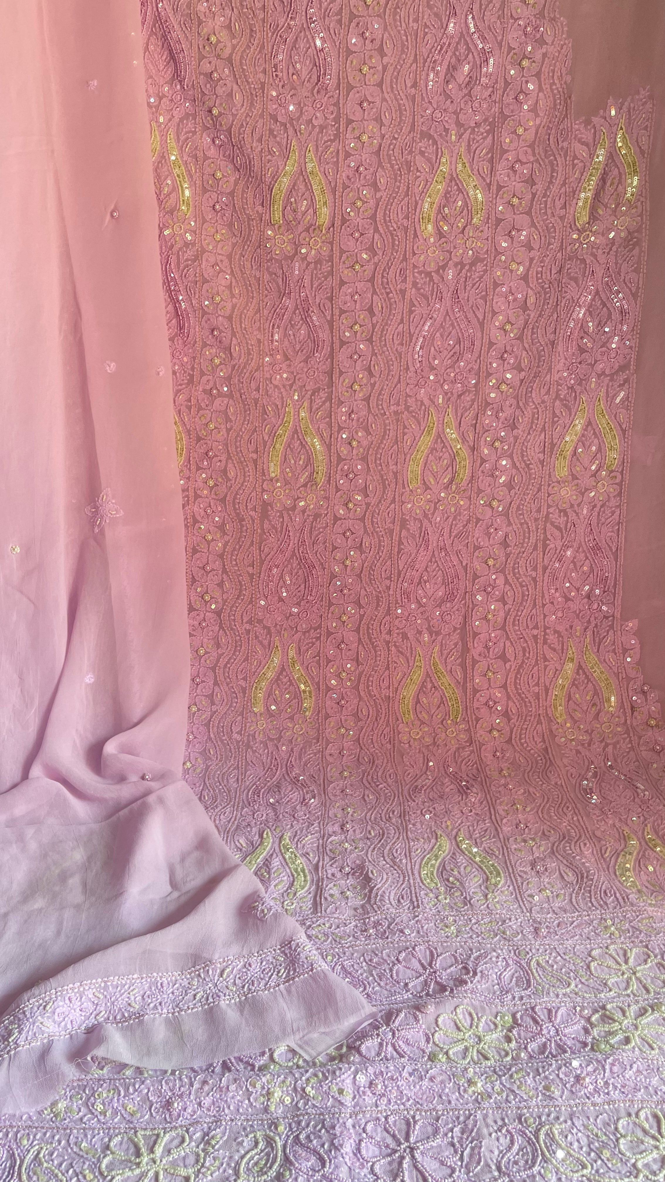 Aayat lilac unstitched suit
