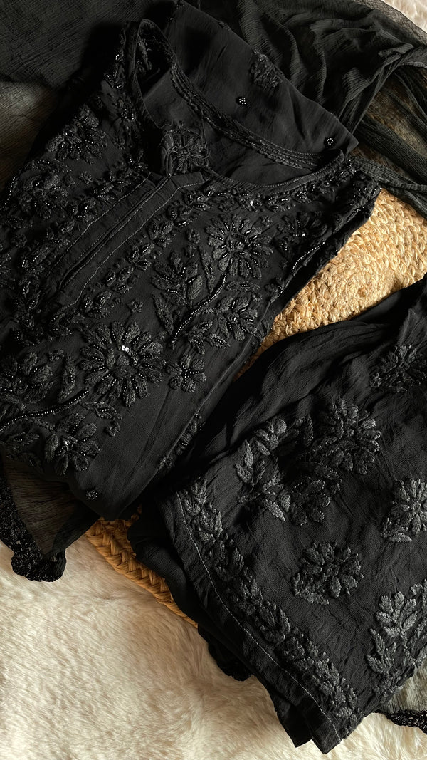Black on Black Suit Sets