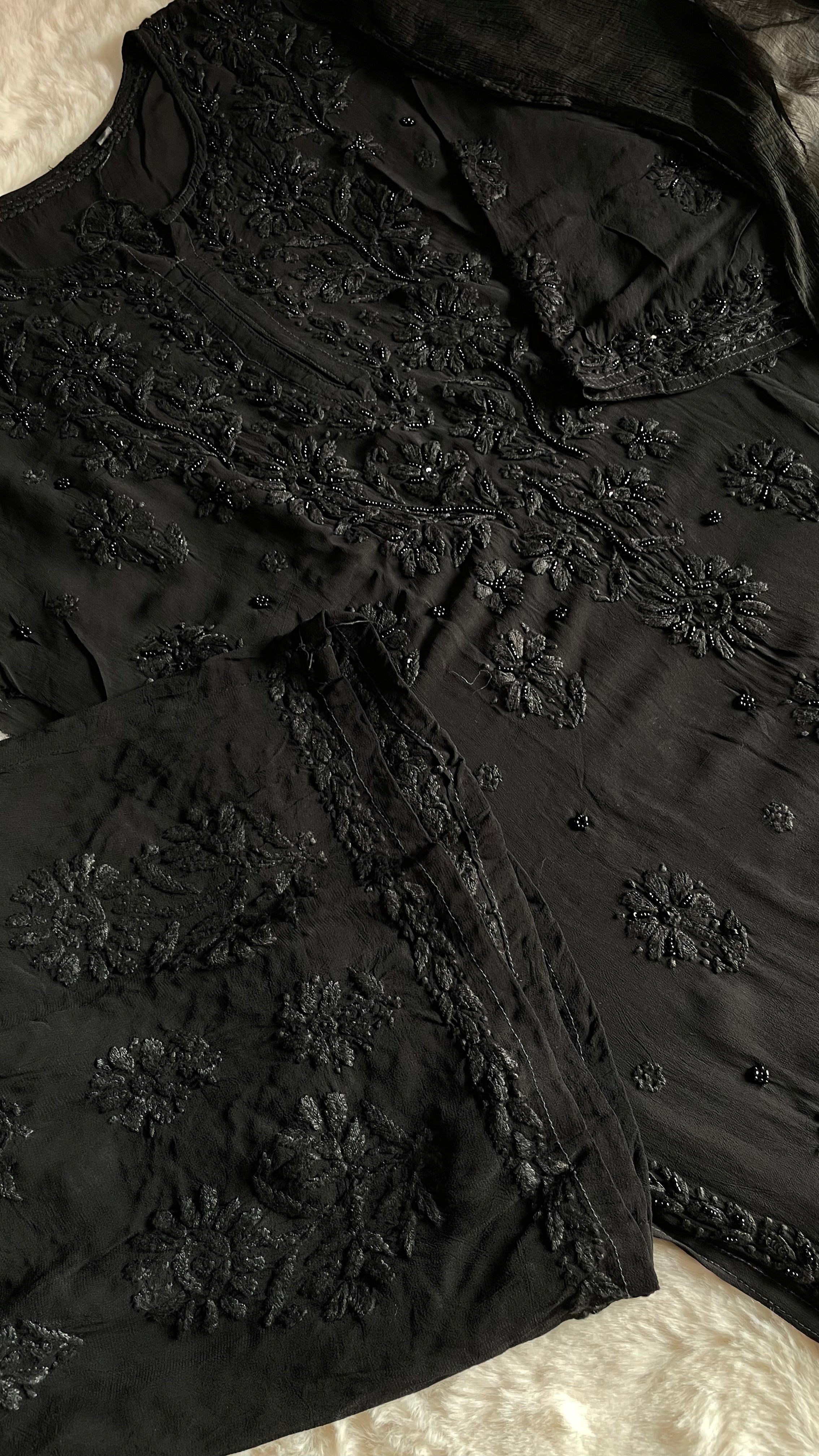 Black on Black Suit Sets