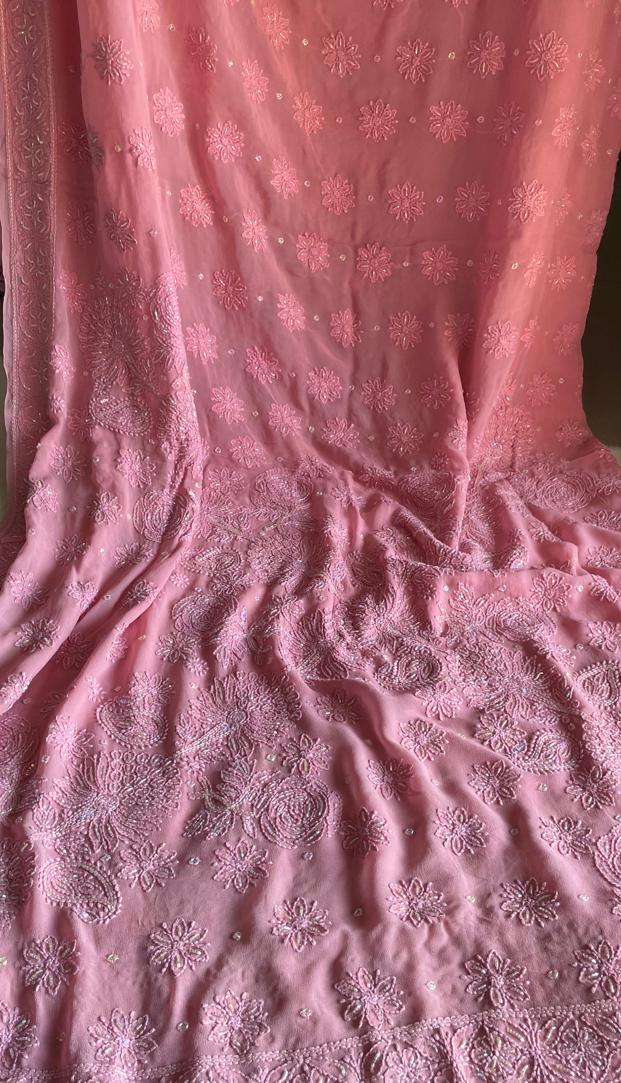 Fiza Carnation Pink Saree