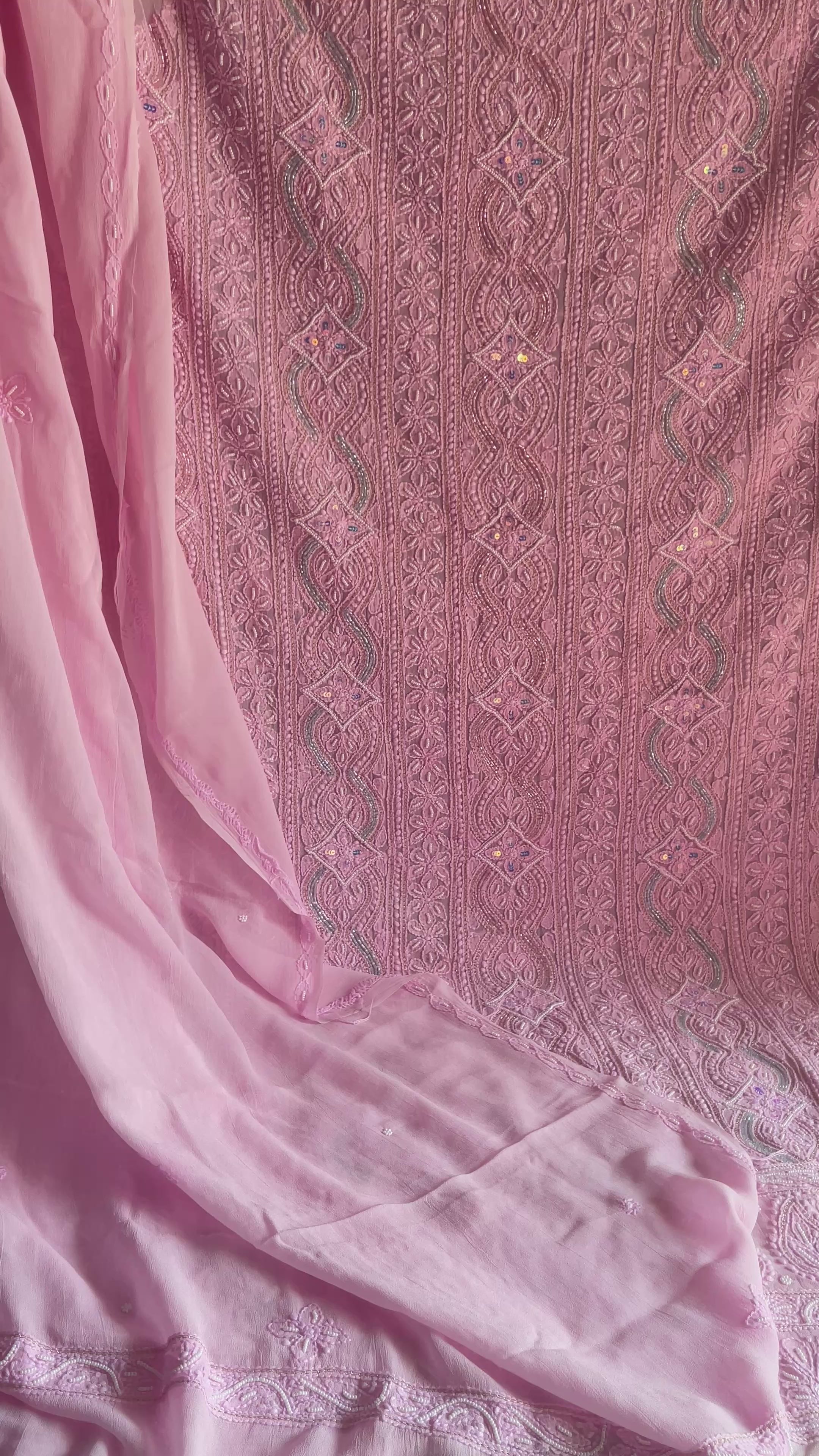 Aayat Champagne Pink  Unstitched Suit