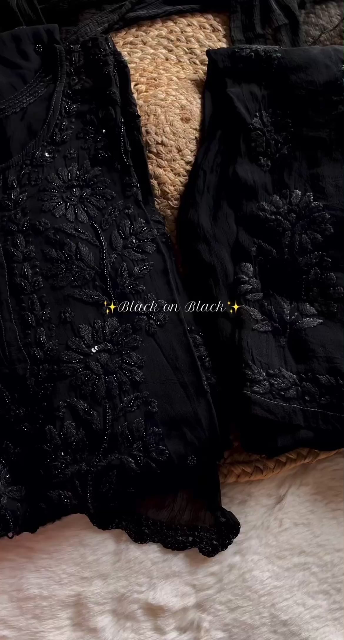 Black on Black Suit Sets