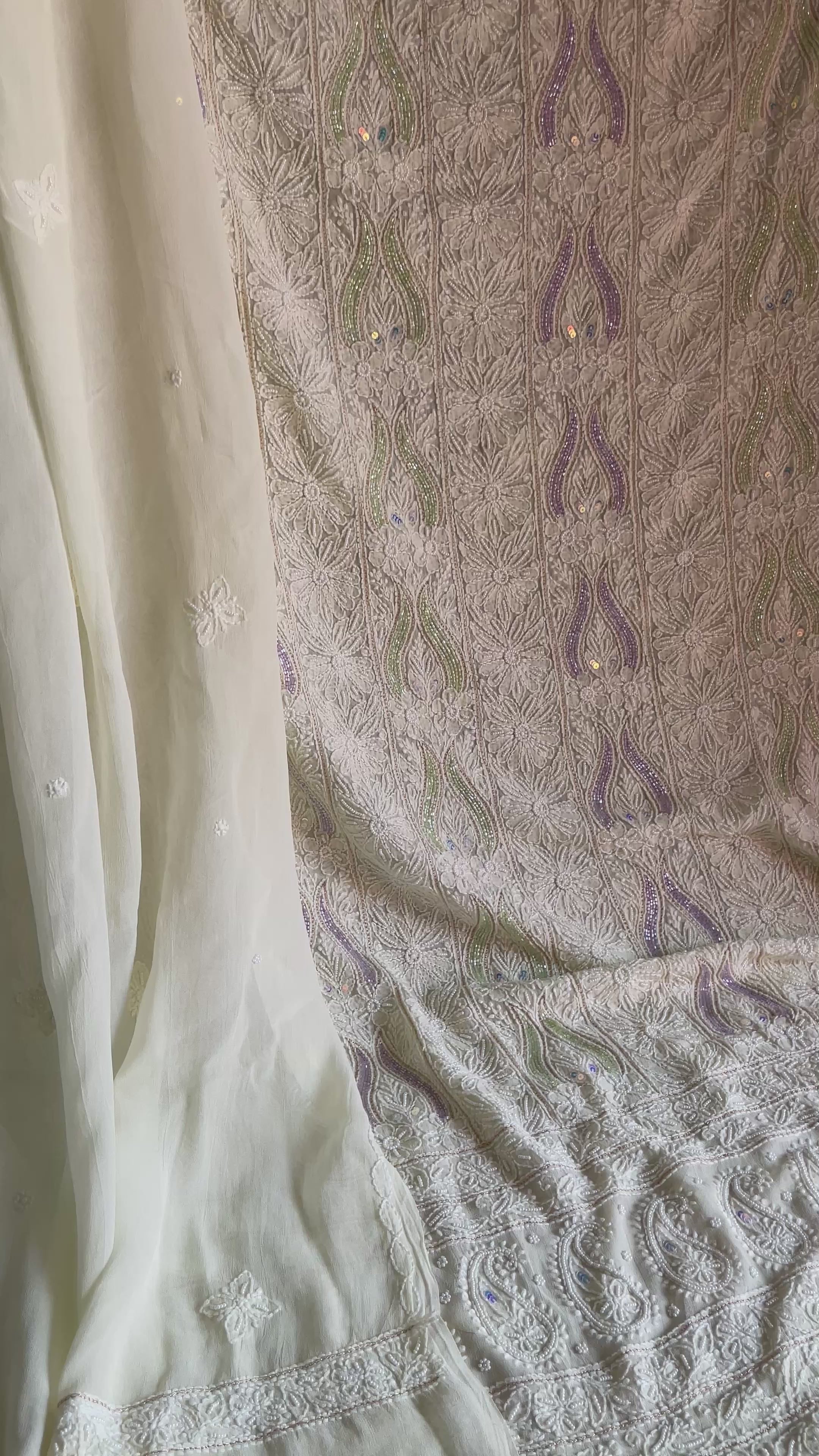 Aayat lemon unstitched suit