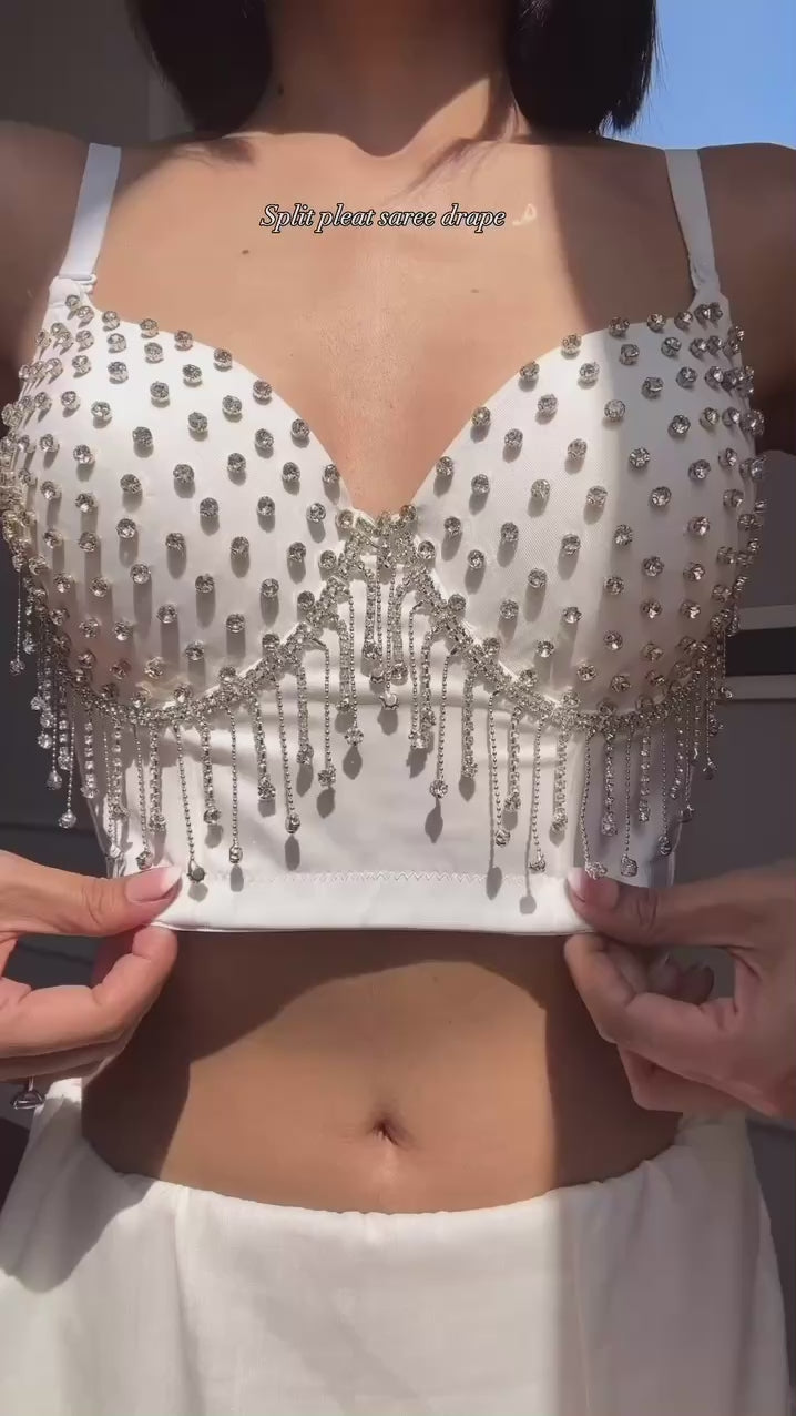 Noori WHITE Bridal Saree