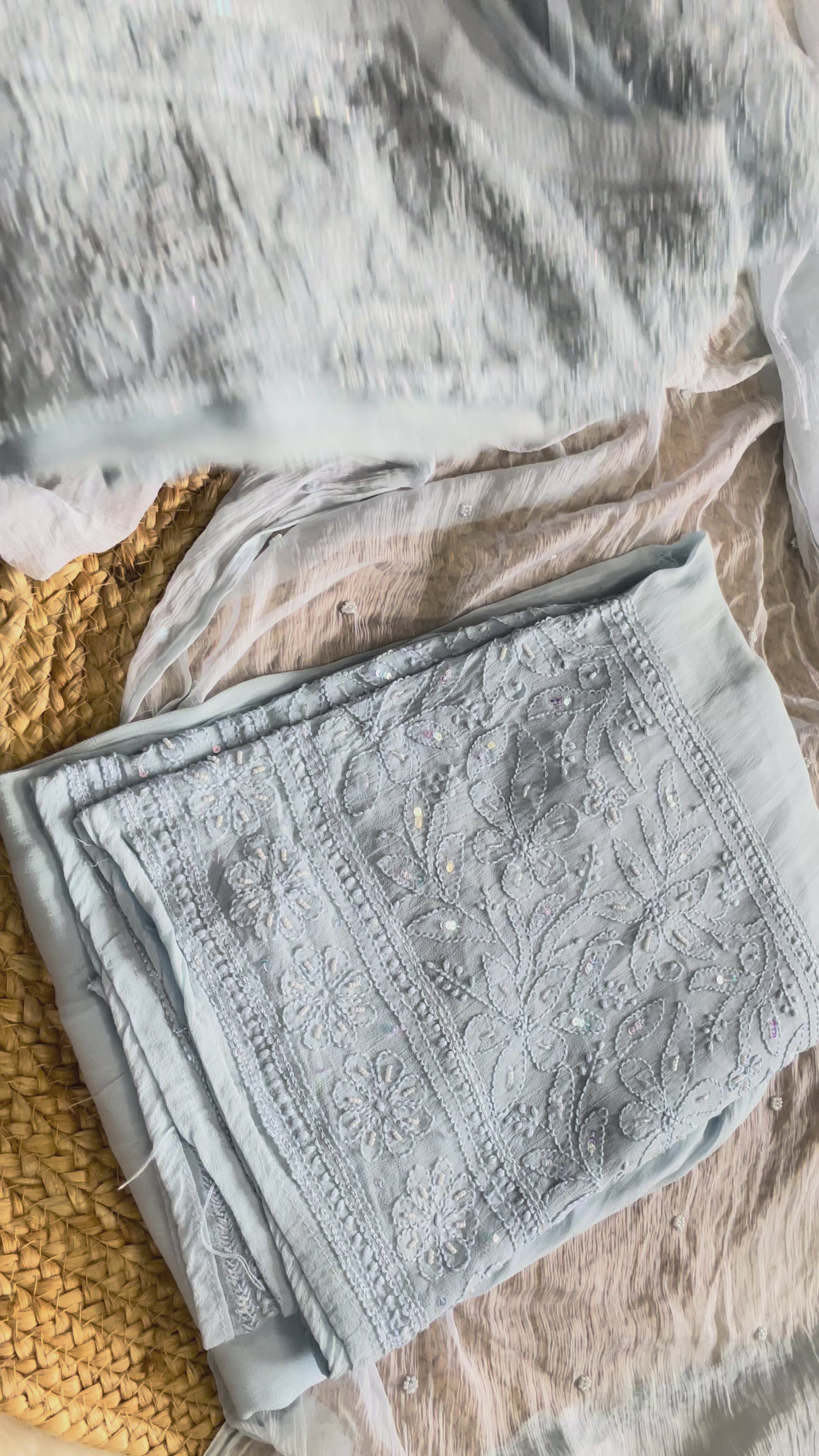 Aaliya POWDER BLUE suit sets